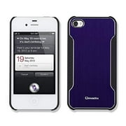 Qmadix Snap-On Face Plate for Apple iPhone 4 - Metalix Blue