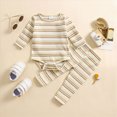 thumbnail image 2 of Baby Boy Long Sleeve Pajama Set 2 Piece Set Soft Knit Stretch Leggings Outfit Simple Daily Loungewear Outfit For Baby Boys Kaprioy Boys Clothes Fall Winter, 2 of 8