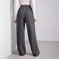 thumbnail image 6 of HAJWOH Baggy Wide Leg Sweatpants for Women Fleece High Waist Joggers with Pockets Lightweight Comfy Drawstring Sweat Pants, 6 of 6