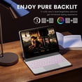 thumbnail image 4 of Case with Keyboard RAYMCRAFT for iPad 11th/10th Gen White, 4 of 7