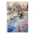 thumbnail image 2 of Painting Lake Houses Ring Binder Notebook Journey Note Diary College Ruled Spiral Notebook Study Loose Leaf Paper A5 60 Pages, 2 of 8