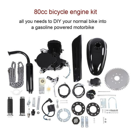 VBESTLIFE Motorized Bike Motor Kit,80CC Bicycle Engine Kit 2 Stroke Gas Motorized Bike Motor DIY Set with Tools Motor Engine Bike
