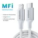 thumbnail image 1 of UGREEN MFi 20W PD USB C a Lightning Cable para iPhone 14 13 12 Pro Max Carga rápida para iPad Mini Teléfono Tipo C Cable Tan Jianjun unisex, 1 of 2