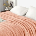 thumbnail image 4 of Exclusivo Mezcla Fuzzy Fleece King Size Bed Blanket, Lightweight Fluffy Solid Velvet King Blankets, 90x104 Inches, Light Pink, 4 of 11