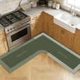 thumbnail image 7 of WEGFTDUOP L-Shaped Kitchen Corner Rug, Absorbent Non-Slip Floor Mat, Machine Washable Dark Carpet for Kitchen Living Room & Cooking Area, 7 of 7