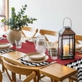 thumbnail image 6 of Black White Chevron Round 15 Inch Placemats Set of 4, Geometric Red Sea Wavy Striped HeatResistant Non Slip Place Mats for Dining Table, Wipeable Braided Kitchen Table Mats for Housewarming, 6 of 9