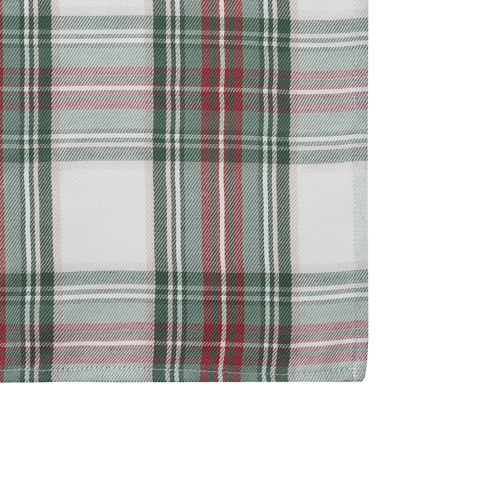 Holiday Time Christmas Tartan Plaid Fabric Tablecloth, Festive Xmas Décor 60" x 102"