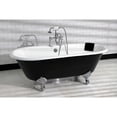thumbnail image 2 of Kingston Brass CC2081 Vintage Brass Lift and Turn Tub Waste and Overflow in Polished Chrome, 2 of 7