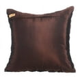 thumbnail image 3 of The HomeCentric Pillow Cover, Brown Fabric Pillow Covers Pack of 2, 16x16 inch (40x40 cm), Taffeta Pillow Covers, Solid Color, Pintucks, Textured, Rhombus, Diamonds Easter - Chocolate Texture, 3 of 3