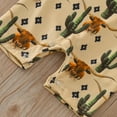 thumbnail image 2 of Vedolay Casual Jumpsuits Baby Boys' Printed Knit Romper with Elastic Waistband,Khaki 12-18 Months, 2 of 5