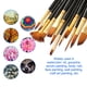 thumbnail image 2 of Juego de 12 pinceles de pintura para artistas, sin cobertizo, pelo de nailon, madera, 2 of 8