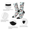 thumbnail image 3 of Yiaed Disco Ball Cherry With Bow Print Great elasticity Crew Socks Sports socks for Men and Women, 3 of 5
