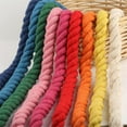 thumbnail image 2 of Yazoeia 5.46 Yards Natural Twisted Cotton Rope, Macrame Cord Natural Cotton Rope, 3 Strand Solid Colors Braided Cotton String for Craft Knitting Thread Wall Hanging and DIY Crafts, 20mm, 2 of 7