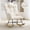 Beige, variant on Huisuilinss Nursery Rocking Chair,Rocking Chair Nursery,Upholstered Glider Rocker With High Backrest Armchair,Accent Chair Padded Seat,Reading Chair For Living Room Bedroom Office,Without Ottoman