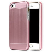 Angle View: onn. Metallic Effect Rose Gold Case For Iphone 5/5S/Se