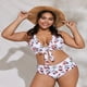 thumbnail image 3 of Trajes de baño de una pieza de talla grande para mujer Trajes de baño para mujer Traje de baño sexy con escote halter con cordones Traje de baño XL-4XL Zhivalor CZMR-ZC337-4, 3 of 5