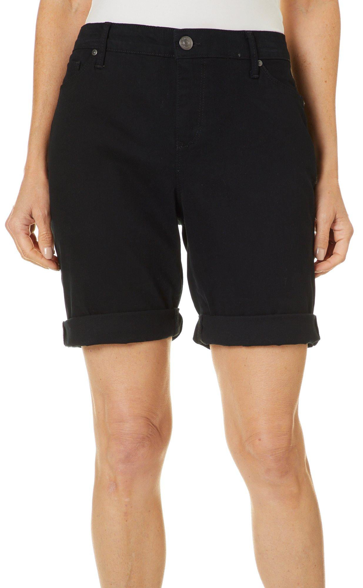 Gloria Vanderbilt Womens City Roll Cuff Denim Shorts - Walmart.com