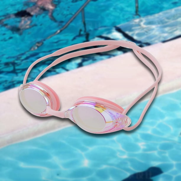 Gafas de natación Gafas de protección amplia para los ojos para hombres, mujeres, gafas de natación antivaho gafas de natación para bucear en interior Rosa