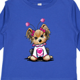 thumbnail image 4 of Inktastic Love Bug Yorkie Boys or Girls Long Sleeve Toddler T-Shirt, 4 of 5