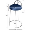 thumbnail image 5 of Meridian Furniture Ring Navy Velvet Counter Stool, 5 of 5