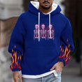 thumbnail image 1 of Sudadera con capucha para hombre, informal, a la moda, con estampado, con cordón, de manga larga, de poliéster, 1 of 5