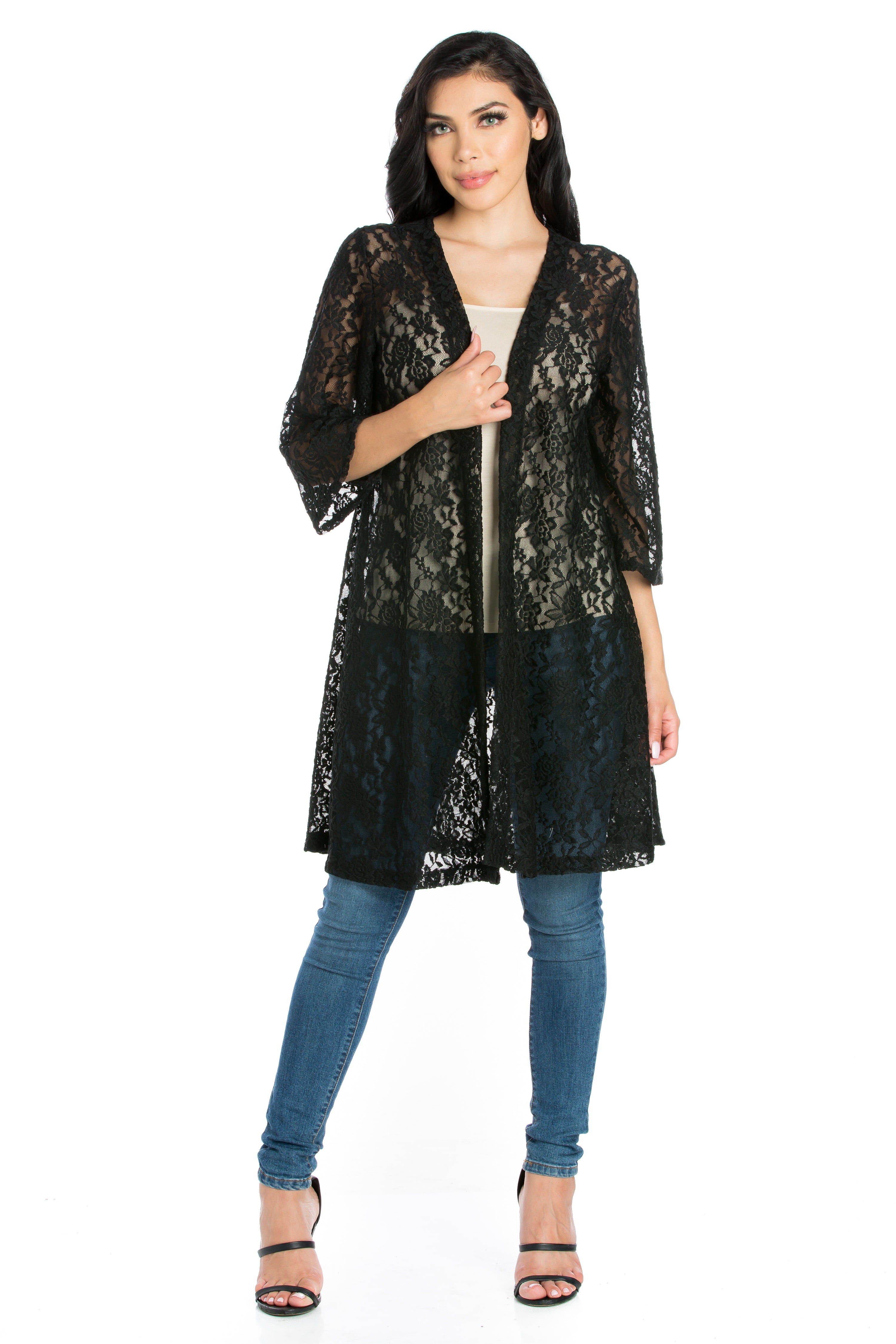 lace cardigan walmart