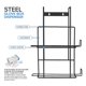 thumbnail image 2 of Dispensador de guantes Stock Your Home, soporte de pared doble de metal negro, 2 of 7