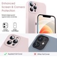 thumbnail image 2 of Liquid Silicone Case for iPhone 12 Pro Max, [Camera Protection] [Anti Fingerprint] [Wireless Charging] 4 Layer Phone Case Protective Cover, Built-in Microfiber Case Cover, 6.7", Pink, 2 of 7