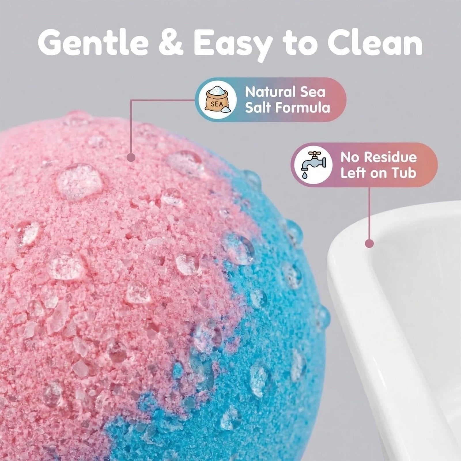 6 Pack Kids' Bath Bombs with Surprise Inside, Natural Bath Bombs with Toys, Organic Fizzing Bath Balls for Birthday Presents, Party Favors and Relaxing Bath Time