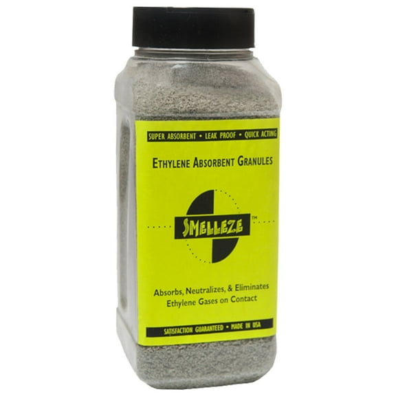 SMELLEZE Natural Ethylene Absorbent Granules: 2 lb. Bottle-4 mm granules Use 1/2 lb./150 Sq. ft.