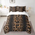 thumbnail image 2 of Castle Fairy Leopard Print Bedding Comforter Set 7pcs for Teens Boys Girls,Black Brown Queen Bedding Sets Super Cozy,Abstract Cheetah Print Queen Sheet Sets,Breathable Home Decor,Reversible, 2 of 8