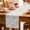 Khaki gray, variant on Gray Botanical Table Runner, Farmhouse Spring Summer Floral Leaves Washable Cotton Linen Table Runners 72 Inches Long, Dresser Scarf Runner for Dining/Coffee/Kitchen/TV Stands/Cabinets 13''x72''