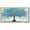 tree, variant on SHENIFY Tree Wall Art Blue Nature Tree of Life Abstract Wall Art Modern Large Panoramic Landscape Artwork Living Room Bedroom Home Decor 8x16in Natural Framed