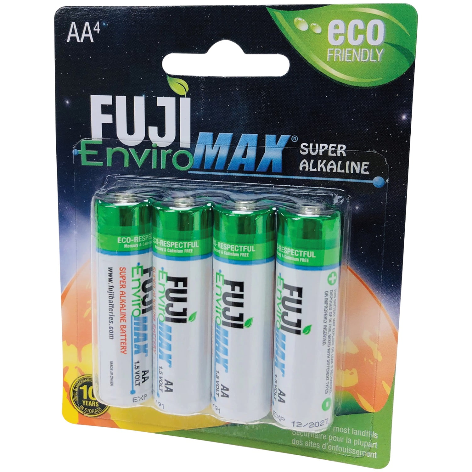 Fuji Batteries 4300BP4 EnviroMax AA Digital Alkaline Batteries (4 pk