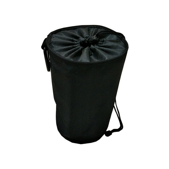 SEWOART Tear-Resist Drawstring Peg Bag Black Oxford Cloth Home Organizer