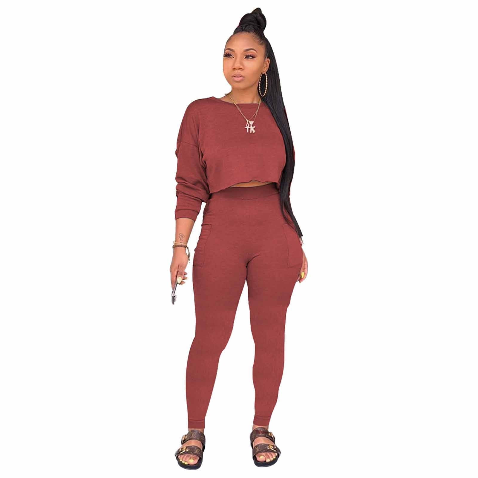 Burgundy two piece set top