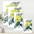 thumbnail image 4 of Designart ' Ancient Yellow Flower II ' Traditional Canvas Wall Art Print, 4 of 4