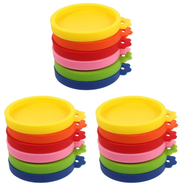 CHOK 18 Pcs Yogurt Jar Lids Pets Dog Food Small Can Container Convenient Covers Accessory