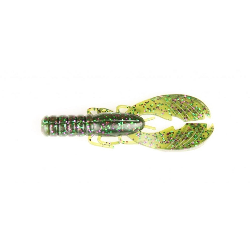 X Zone Fishing Lure 10131 4" Muscle Back Craw Watermelon Candy 8 Per