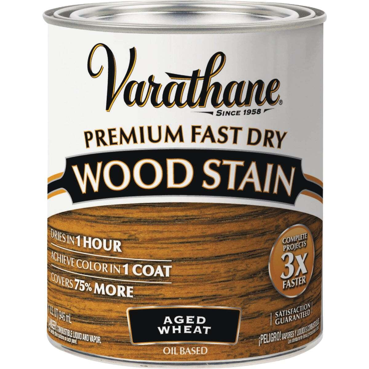 Varathane Premium Fast Dry Aged Wheat Wood Stain, 1 qt