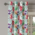 thumbnail image 2 of Ambesonne Colorful Grommet Curtain, Tropical Orchids, 50" x 84", Multicolor, 2 of 6