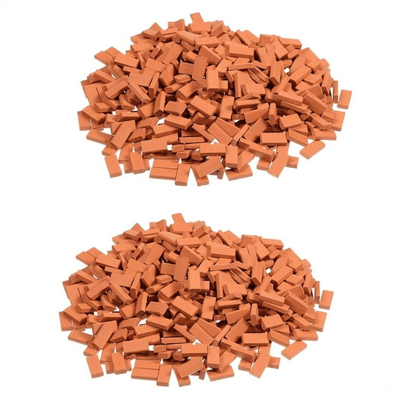 400 Pieces Mini Bricks for Landscaping Miniature Bricks Brick Wall Small Bricks for Dollhouse Garden Parts,1/35 Scale