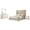 Beige/White - 4-Piece, variant on Lucia 4-piece Eastern King Bedroom Set Beige and White