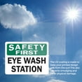thumbnail image 6 of (2 Pack) OSHA Safety First Decal - Eye Wash Station OSHA Safety First Sign, 6 of 7