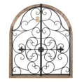 thumbnail image 2 of Accent Plus Arched Wood and Iron Swirls Wall Decor, 2 of 2