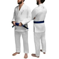Hayabusa BJJ Gi - Essential Gold Weave Jiu Jitsu Gi for Men and Women, IBJJF Compliant - White, A1