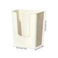 thumbnail image 3 of Face Towel Storage Box Tissue Box Wall-Mounted For Kitchen Bathroom Or Toilet Transparent Inverted Tissue Dispenser, 3 of 6