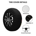 thumbnail image 4 of Spare Tire Cover, Colored Guitars Wheel Cover Tire Covers for Trailers Car Truck Camper Universal Tire Covering Fits Diameter 16 inch, 4 of 7