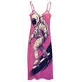 thumbnail image 4 of Space Astronaut Design Sleeveless Dress Woman Fashion Long Dresses Women's Summer Suit Dress 2025, 4 of 6