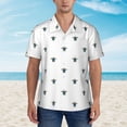 thumbnail image 4 of Daiia Hand Drawn Turtle Hawaiian Shirt for Men Gentle Cotton Regular Short Sleeve Casual-XX-Large, 4 of 9